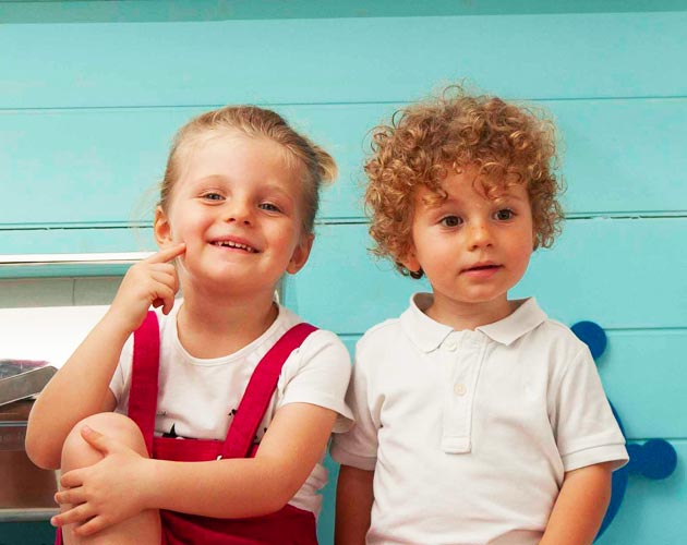 Children in the kitchen